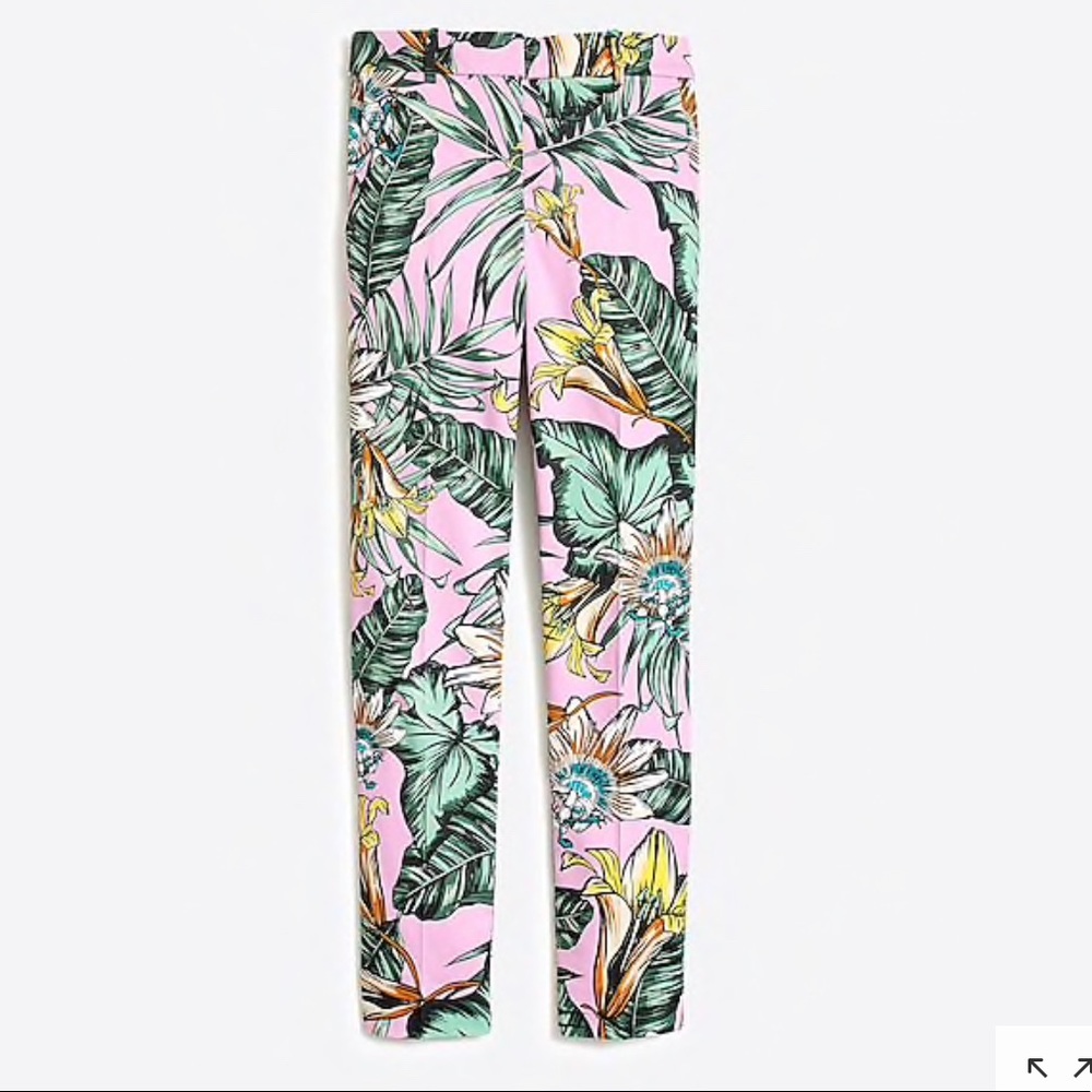 J. Crew printed skimmer pant size 00